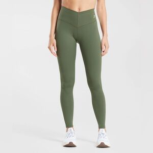 GYMSHARK Army Green Leggings